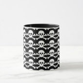 白黒の海賊スカル マグカップ (中央)