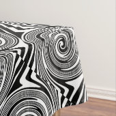 白黒の渦巻き模様 テーブルクロス (インサイチュ)