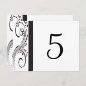 白黒の渦巻き表の番号 ポストカード (正面/裏面)