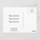 白黒の渦巻き::ビジネスはがきテンプレート ポストカード (裏面)