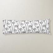 白黒の渦巻き ボディピロー (裏面)