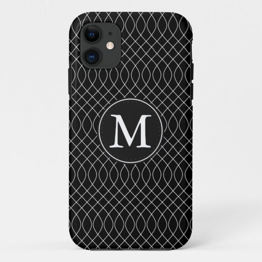 白黒の渦巻き Case-Mate iPhoneケース (裏面)