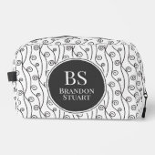 白黒の渦巻パーソナライズされたき ドップキット (正面)