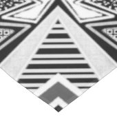 白黒の滑走路ファッションインスパイア テーブルクロス (アングル)