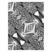 白黒の滑走路ファッションインスパイア テーブルクロス (正面)