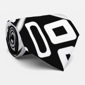 白黒の滑走路ファッションインスパイア ネクタイ (ロール)