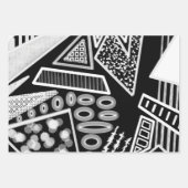 白黒の滑走路ファッションインスパイア ラッピングペーパーシート (正面2)