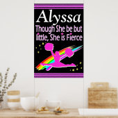 白黒の激しい応援ポスパーソナライズされたター ポスター (キッチン)