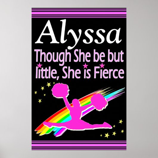 白黒の激しい応援ポスパーソナライズされたター ポスター (正面)