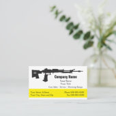 白黒の火器の名刺 名刺 (スタンド正面)