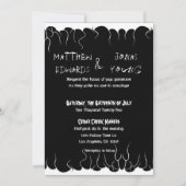 白黒の火 招待状 (正面)