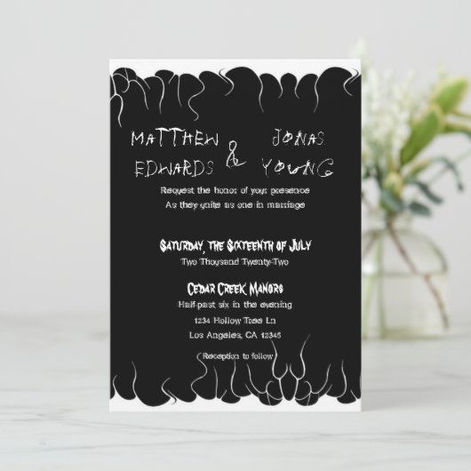 白黒の火 招待状 (スタンド正面)
