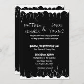 白黒の火 招待状 (正面/裏面)