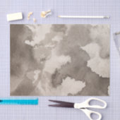 白黒の灰色の灰色の月パターンインクははねかけます 薄葉紙 (クラフト)