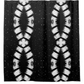 白黒の無限シャワーカーテン シャワーカーテン (正面)