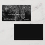 白黒の煙の雲 ベイプ Vapor Vape 名刺 (正面/裏面)
