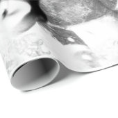 白黒の煙巻き紙 ラッピングペーパー (ロールコーナー)