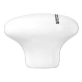 白黒の熱帯ヤシの木 セラミックノブ (側面)