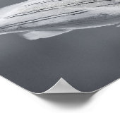 白黒の熱帯魚プリント可能アート ポスター (角)