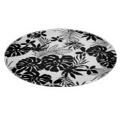 白黒の熱帯：シルエット自然 カッティングボード (角)