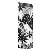 白黒の熱帯：シルエット自然 タンブラー (回転右)