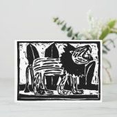 白黒の燃え盛るライオンリノカット シーズンカード (スタンド正面)