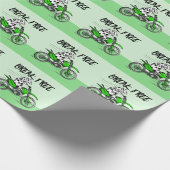 白黒の牛の割り込み自由 ラッピングペーパー (角)