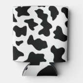 白黒の牛の動物模様 缶クーラー (正面)