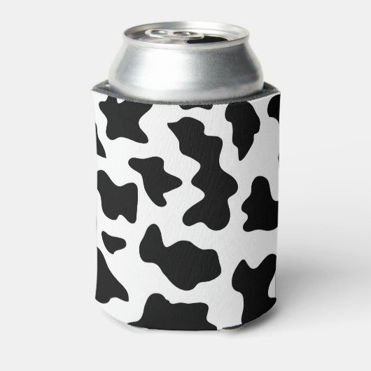 白黒の牛の動物模様 缶クーラー (缶裏面)