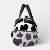 白黒の牛の斑点のパターンのダッフルバッグ ダッフルバッグ (右)