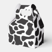 白黒の牛の斑点の動物パターン フェイバーボックス (裏面サイド)