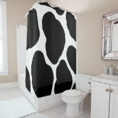 白黒の牛の斑点の南西プリント シャワーカーテン (インサイチュ)