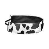 白黒の牛の斑点アニマルプリントパターン アスレチックヘッドバンド (左)