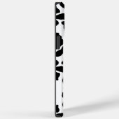 白黒の牛の斑点アニマルプリントパターン Case-Mate iPhoneケース (裏面 / 右)