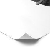 白黒の牛の農場の動物の家畜の写真 ポスター (角)