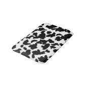 白黒の牛の隠しファーパターン バスマット (アングル)