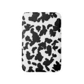 白黒の牛の隠しファーパターン バスマット (正面縦)