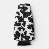 白黒の牛の隠しファーパターン ボトルクーラー (裏面)