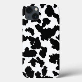 白黒の牛の隠し毛 iPhone 13ケース