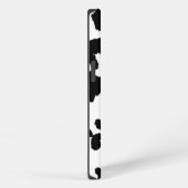 白黒の牛の隠し毛 iPhoneケース (右側面)