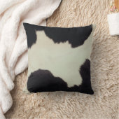 白黒の牛の隠し クッション (ブランケット)