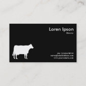 白黒の牛記号 名刺 (裏面)