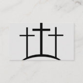 白黒の牧師またはディーコンの写真 名刺 (裏面)