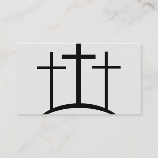 白黒の牧師またはディーコンの写真 名刺 (裏面)