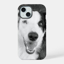白黒の犬の写真入り オーダーメイドグッズ