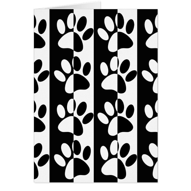 白黒の犬の手足とストライプ (正面)