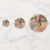 白黒の犬走のビーチ コンフェッティ (正面)