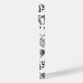 白黒の猫とハート Case-Mate iPhoneケース (裏面 / 左)