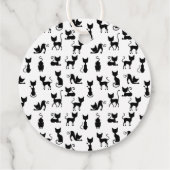 白黒の猫シルエット フェイバータグ (裏面)