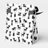 白黒の猫シルエット フェイバーボックス (裏面サイド)